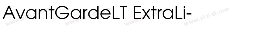 AvantGardeLT ExtraLi字体转换